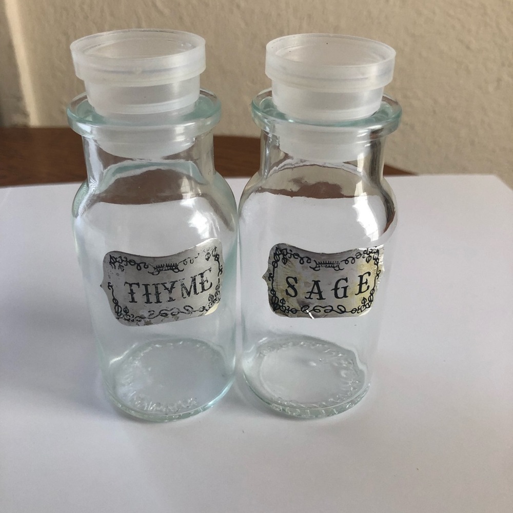 Vintage spice jars
